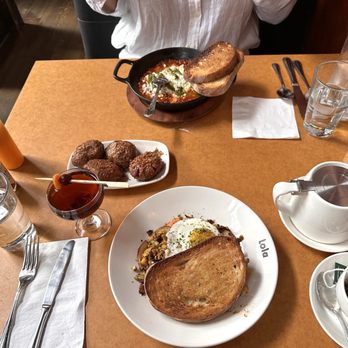 LOLA - Octopus hash 10/10, garlic smashed potatoes 10/10, Shakshuka 10/10 - Greek Near Me - Seattle, Washington