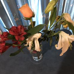 I removed the wilted flowers. This is $30 worth of flowers. Very pricey!!!