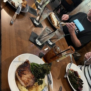 The Dock Restaurant & Bar - Pork chop, broccoli and mashed potatoes like you've never had before - Seafood Near Me - Malakoff, Texas The Dock Restaurant & Bar - Pork chop, broccoli and mashed potatoes like you've never had before - Seafood Near Me - Malakoff, Texas