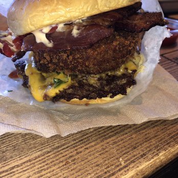 Shake Shack Westbury - Cherry peppers, shroom and bacon. - Burgers Near Me - Garden City, New York Shake Shack Westbury - Cherry peppers, shroom and bacon. - Burgers Near Me - Garden City, New York