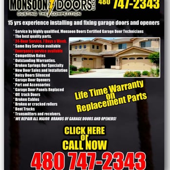 Monsoon Doors LLC - Best Service in town! - Garage Door Services Near Me