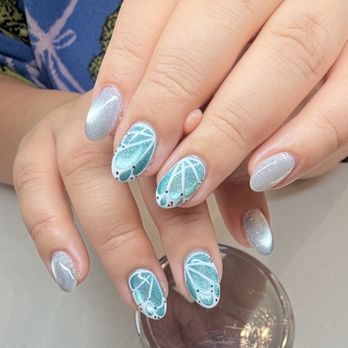 Adore Nail Lounge - Winter butterfly nails - Nail Salons Near Me - Livermore, California Adore Nail Lounge - Winter butterfly nails - Nail Salons Near Me - Livermore, California