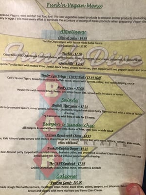 Menu photo 2 Funk 'n Dive Ogden, UT