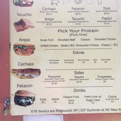 Cachapas Y Mas NYC - Menu