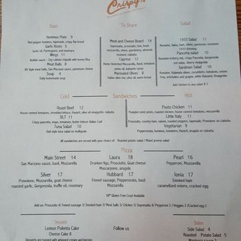 Crispy's Springfield Gallery - Menu! - Pizza Near Me - Jacksonville, Florida Crispy's Springfield Gallery - Menu! - Pizza Near Me - Jacksonville, Florida