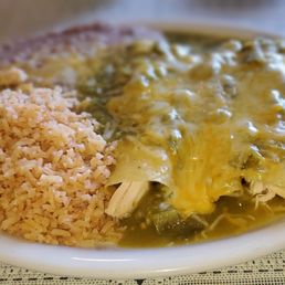 Chicken Enchilada Plate