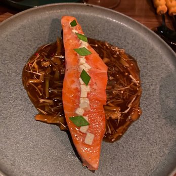 Double Chicken Please - Ora king salmon - Cocktail Bars Near Me - New York, New York