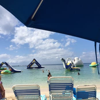 Paradise Beach - Slides and fun floaty things to climb on and jump off - Mexican Near Me - Cozumel, ROO Paradise Beach - Slides and fun floaty things to climb on and jump off - Mexican Near Me - Cozumel, ROO