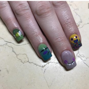 Perfectly Polished - Free handed Trollz nails for my nieces 2and birthday by Shyanne! Right hand. - Nail Salons Near Me - Redding, California Perfectly Polished - Free handed Trollz nails for my nieces 2and birthday by Shyanne! Right hand. - Nail Salons Near Me - Redding, California