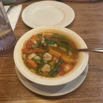 The Secret Sauce Thai Kitchen - Tom yum soup with veggies (cup). Nice size for a cup. - Thai Near Me - Rehoboth Beach, Delaware The Secret Sauce Thai Kitchen - Tom yum soup with veggies (cup). Nice size for a cup. - Thai Near Me - Rehoboth Beach, Delaware