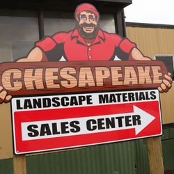 Chesapeake Landscape Materials - Entry sign at Chesapeake Landscape Materials
