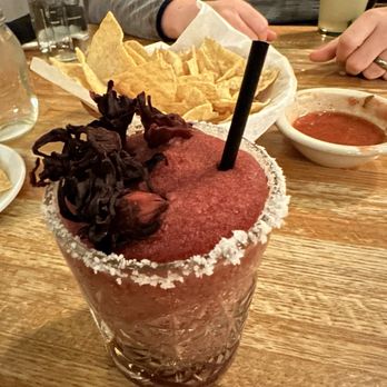Curra’s Hyde Park - The bartenders special margarita was hibiscus! - Mexican Near Me - Austin, Texas Curra’s Hyde Park - The bartenders special margarita was hibiscus! - Mexican Near Me - Austin, Texas