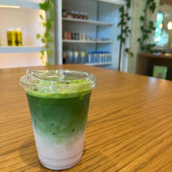 Chitchat Coffee + Matcha - iced strawberry milk matcha latte - Coffee & Tea Near Me - Chatsworth, California