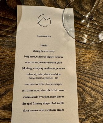 Menu photo 6 Madcap San Anselmo, CA