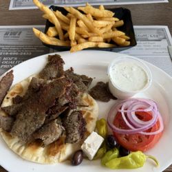 George's Family Restaurant - Gyros Sandwich with Fries