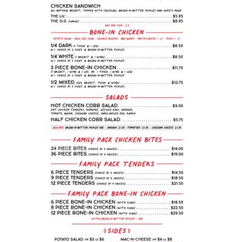 Tumble 22 - Menu - Chicken Shop Near Me - Houston, Texas Tumble 22 - Menu - Chicken Shop Near Me - Houston, Texas