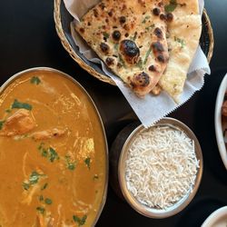 North Indian Flame Bar And Restaurant - Butter chicken masala & garlic naan