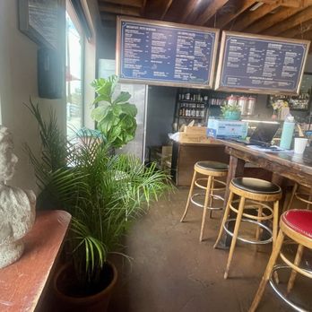 Cafe Madeleine - Nice bar area  with bright windows - Cafes Near Me - San Diego, California