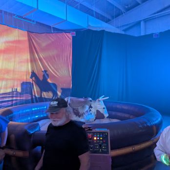 Volusia County Fair Grounds - The mechanical bull we had at the event inside the Tommy Lawrence Arena. - Food Court Near Me - DeLand, Florida