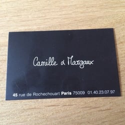 Camille et Margaux - La carte du magasin