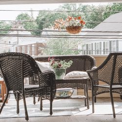 Meredith Whole Living Center - Relax on our deck before or after your treatments while enjoying a cup of locally sourced herbal tea or coffee and a crepe from downstairs.