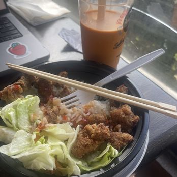 Tapioca Express - Crispy Popcorn Chicken Bowl - Coffee & Tea Near Me - San Diego, California