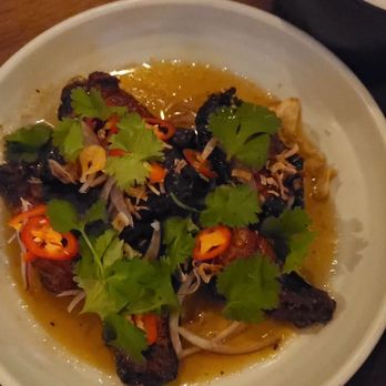 STOA - Chicken Wings with makrut lime, honey, fish sauce, Chilli and cilantro - Cocktail Bars Near Me - San Francisco, California