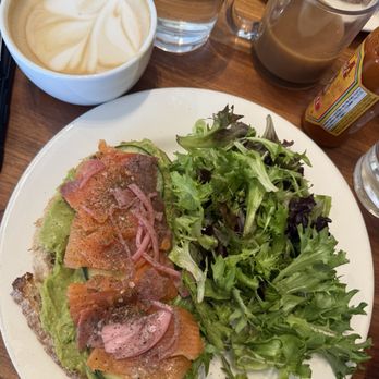 Frothy Monkey - Special: Salmon Arugula Avocado Toast - Cafes Near Me - Birmingham, Alabama
