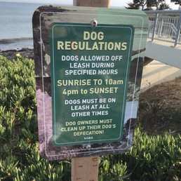Off leash hours Off leash hours
