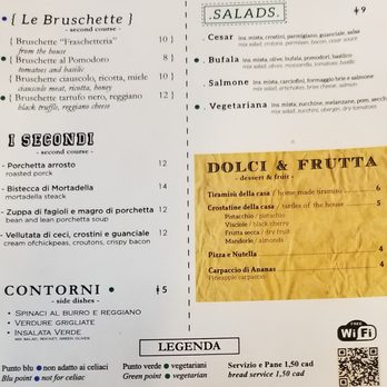 Fraschetteria - Menu - Roman Near Me - Rome, RM