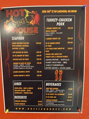 Menu photo 2 Hot Fish House Lakewood, WA