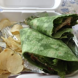 Oneonta Bagel Co - Turkey spinach wrap!!