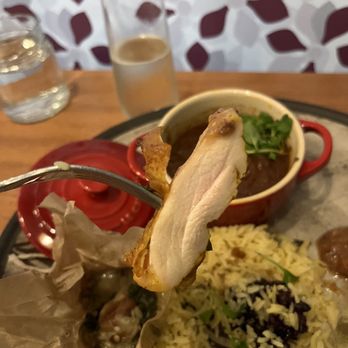 Azalina's - Chicken is perfectly cooked-juicy tender with perfectly crisp skin, lots of umami - Malaysian Near Me - San Francisco, California Azalina's - Chicken is perfectly cooked-juicy tender with perfectly crisp skin, lots of umami - Malaysian Near Me - San Francisco, California