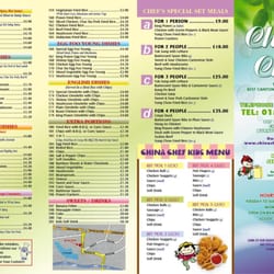 China Chef - China Chef menu