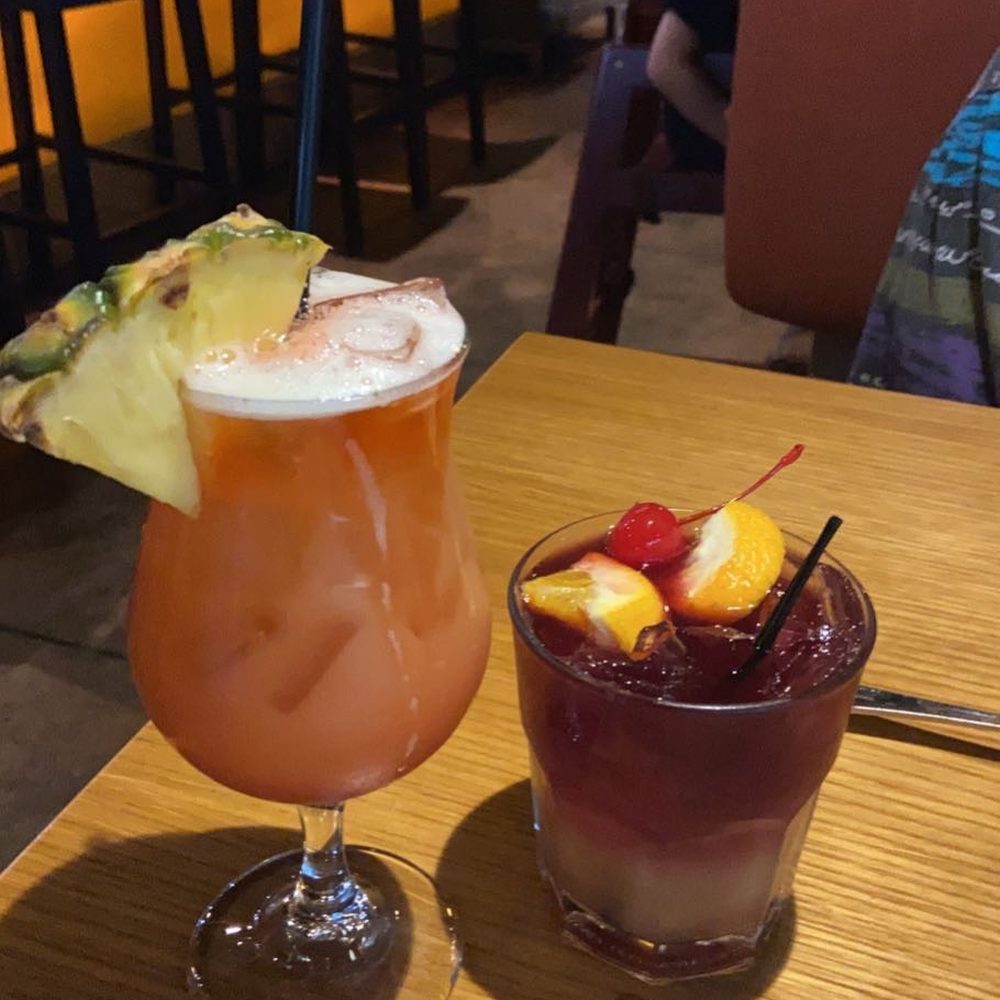 Kabuki - Jamaican punch and Peach Sake Sangria - Sushi Bars Near Me - Palm Beach Gardens, Florida