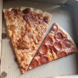 Angela Pizza - Plain and pepperoni slice ;)