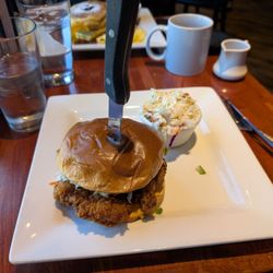 Chicken sandwich was very good.