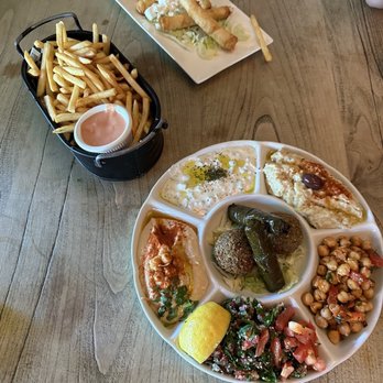 Sultan's Kebab - Baba gnoush Tzatziki Dolma Feta Rolls Tabbouleh Plain Yogurt French Fries Falafel (1 dozen) - Mediterranean Near Me - Pleasanton, California Sultan's Kebab - Baba gnoush Tzatziki Dolma Feta Rolls Tabbouleh Plain Yogurt French Fries Falafel (1 dozen) - Mediterranean Near Me - Pleasanton, California