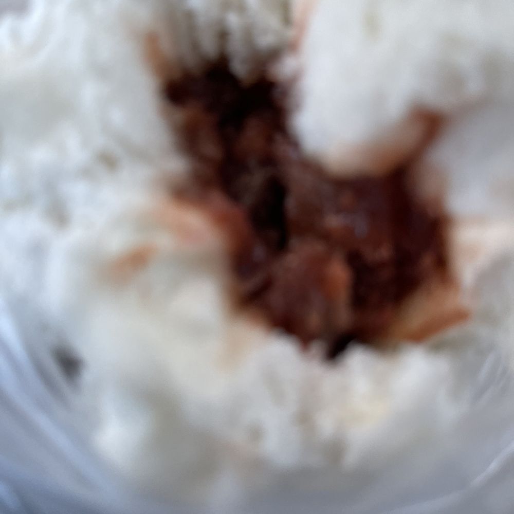 Good Luck Dim Sum - Generous filling in steamed pork bun. - Chinese Near Me - San Francisco, California
