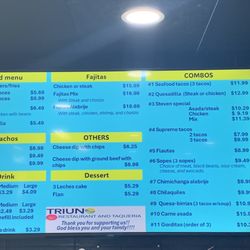 Triuno Alebrijes Taqueria - Digitized Menu**