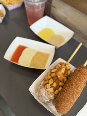 CrunCheese Korean Hot Dog by null
