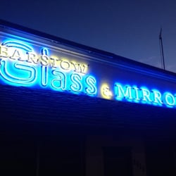 Barstow Glass & Mirror - Our New Retro Neon Sign
