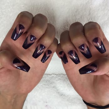 Joy Nails & Spa - Negative space, difficulty 7 - Nail Salons Near Me - Oceanside, California
