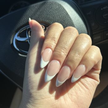 Heaven Nails and Head Spa - Deep French Acrylic Full Set w/ Gel - Nail Salons Near Me - Yukon, Oklahoma Heaven Nails and Head Spa - Deep French Acrylic Full Set w/ Gel - Nail Salons Near Me - Yukon, Oklahoma
