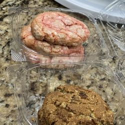 Not Your Mommas Cookies - Strawberry macadamia nut and oatmeal raisin