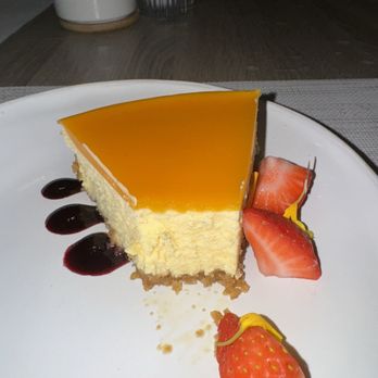 Haven's Harborside - Mango cheesecake $16, I did take two bites before this photo - Cocktail Bars Near Me - Wailuku, Hawaii