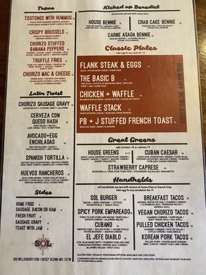 Menu photo 5 Sol Willoughby, OH