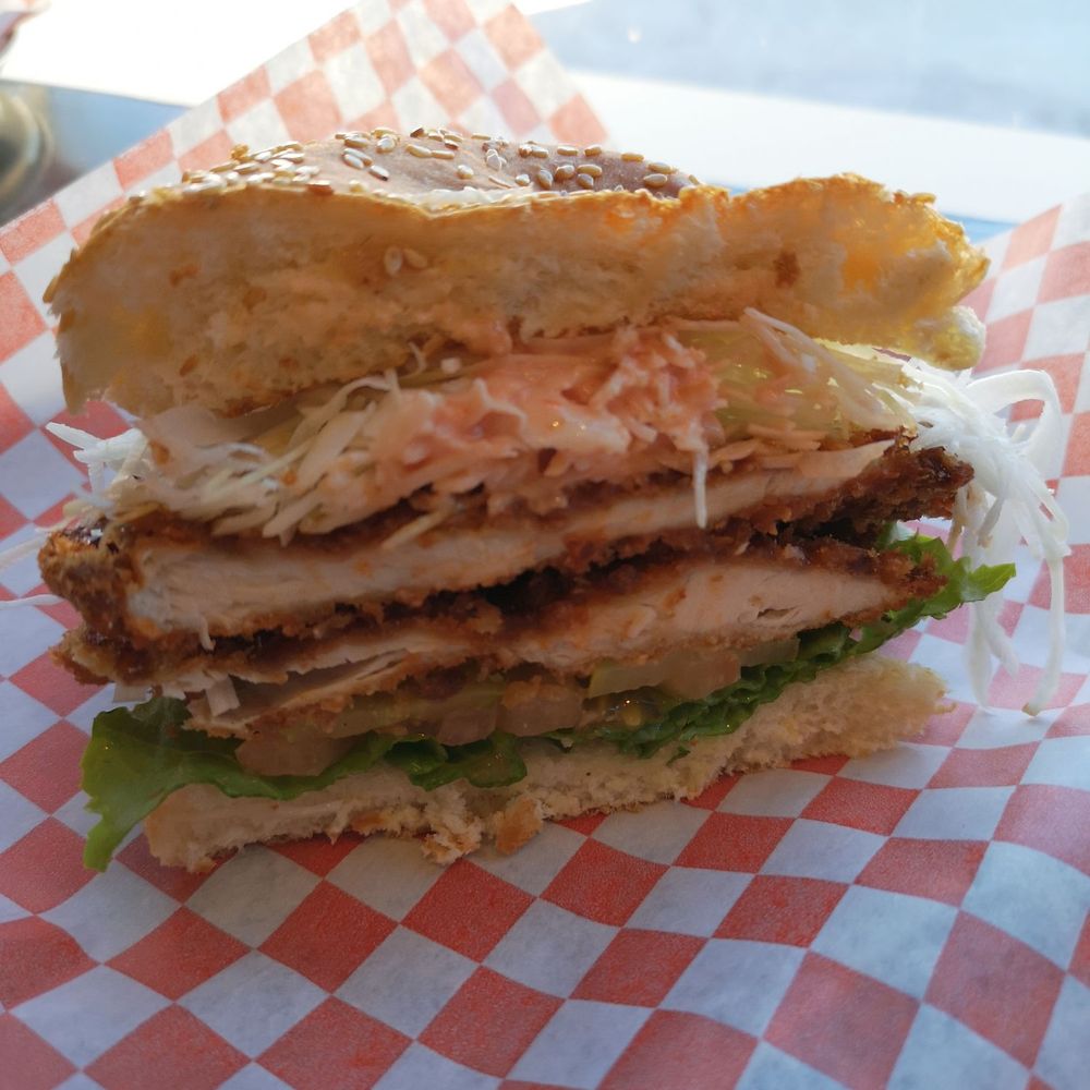 Fat Ninja Bite - Fish cutlet burger - Japanese Near Me - Toronto, Ontario Fat Ninja Bite - Fish cutlet burger - Japanese Near Me - Toronto, Ontario