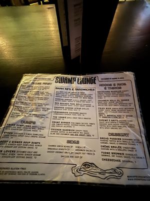 Menu photo 2 Swamp Bar Memphis, TN