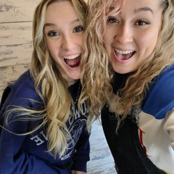 Artisan Salon - With my stylist! Blondes together, fresh haircut, money piece